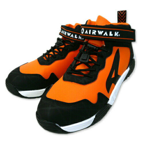 Rakuten - 安全靴 エアウォーク AIRWALK ストレッチロック AW-940 樹脂先芯 25.0〜28.0cm オレンジ ゴム紐