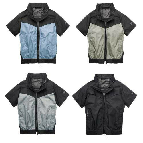 Rakuten - 空調ウェア チタン半袖ブルゾン 6645 服単体 サンエス 空調風神服 アタックベース