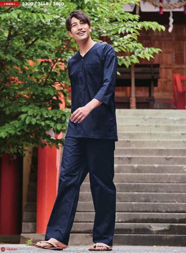 鯉口シャツ ダボシャツ 村上被服 鳳皇 3300 無地 M〜3L