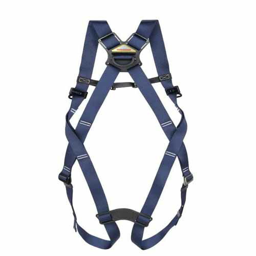 Rakuten - KARUハーネス トーヨーセフティー TOYO カルハーネス KARU HARNESS ハーネスのみ Mサイズ ネイビー フルハーネス型 新規格品適合品 FHN-111M-NY