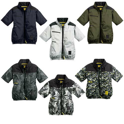 空調ウェア シンメン サイドファンショートジャケット 半袖 服単体 05611 4L 大きいサイズ ■遮熱・UVカット素材の半袖ジャケット。 ■首回りなどに3か所の保冷剤ポケット。 ■首周りからの風抜けを重視したワイドネック。 ■ポリエステル100%。 　　　 S　　M　　L　　LL　 3L　 4L　 5L　 7L 着丈　 64　 66　 68　 70　 72　 73　 74　 74 胸囲　112　116　120　124　128　136　144　168 肩幅　 44　 46　 48　 50　 52　 54　 56　 64 袖丈　 25　 26　 27　 28　 29　 30　 30　 31　(cm) （掲載のサイズはカタログにある服寸法です。商品に適応サイズの記載がある場合があります。） ※こちらはジャケット単品です。ファンやバッテリー類は付属しておりません。 ※大変人気の商品のため、在庫の動きが大きい商品となっております。 　メーカーの在庫がなくなりますと今季生産終了となります。 　ご了承のほう宜しくお願い致します。 ※他のサイズやファンバッテリーセットは、別ページにて販売いたしております。 ※商品は予告無くメーカー都合により、商品仕様形状が一部変更になる場合があります。すみやかな改定を心がけておりますが、ご了承下さい。 ※空調ウェア関係は基本、キャンセル・返品・交換をお受けいたしかねます。空調ウェア シンメン サイドファンショートジャケット 半袖 服単体 05611 4L 大きいサイズ