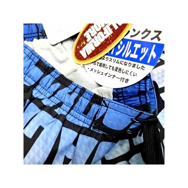 水着 メンズ サーフパンツ ブランド Mサイズ CALIFORNIA SHORE 男性 ロゴ