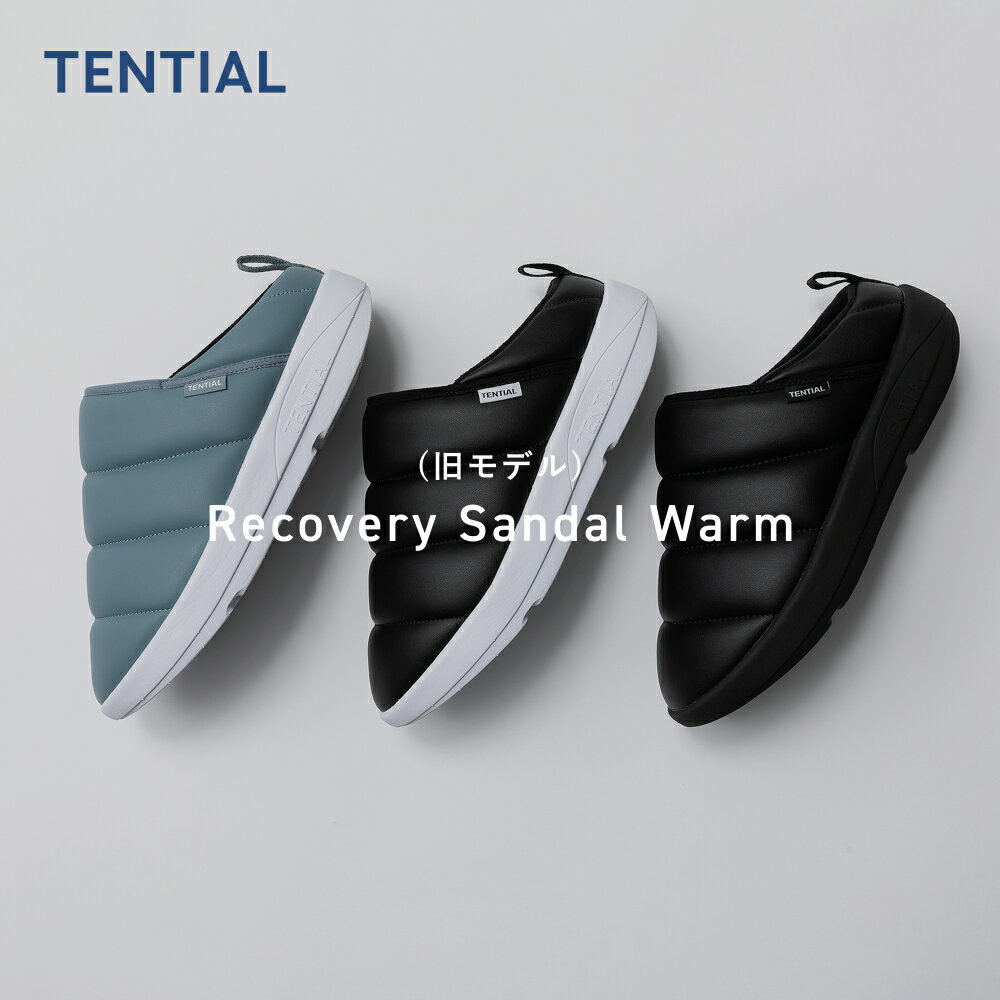 ��TENTIAL�����ۡʵ��ǥ�� Recovery Sandal Warm �ƥ󥷥�� �ꥫ�Х꡼ ������� �������� �� �� �֥�å� �֥�å��ߥۥ磻�� ...