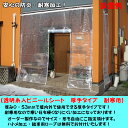 透明糸入ビニールシート 厚手タイプ 耐寒用 幅3m81cm〜5m80cm×高さ2m91cm〜3m90cmタイプ