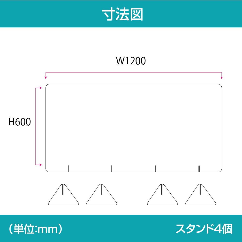 ★まん延防止等重点措置対策商品★[4枚セット][日本製][強度バージョンアップ]飛沫防止 透明アクリルパーテーション W1200*H600mm 対面式スクリーン デスク用仕切り板 コロナウイルス対策、衝立 居酒屋 中華料理 宴会用 飲食店 飲み会 レストラン 食事jap-r12060-4set 2