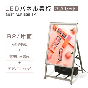  ž ݥե졼 LEDѥͥ W580*H1020mm å ɿ A ɴ LEDѥͥ륰å׼ A бALED饤B2  ʥ С ˡ̾ġ 3set-alp-b2s-sv