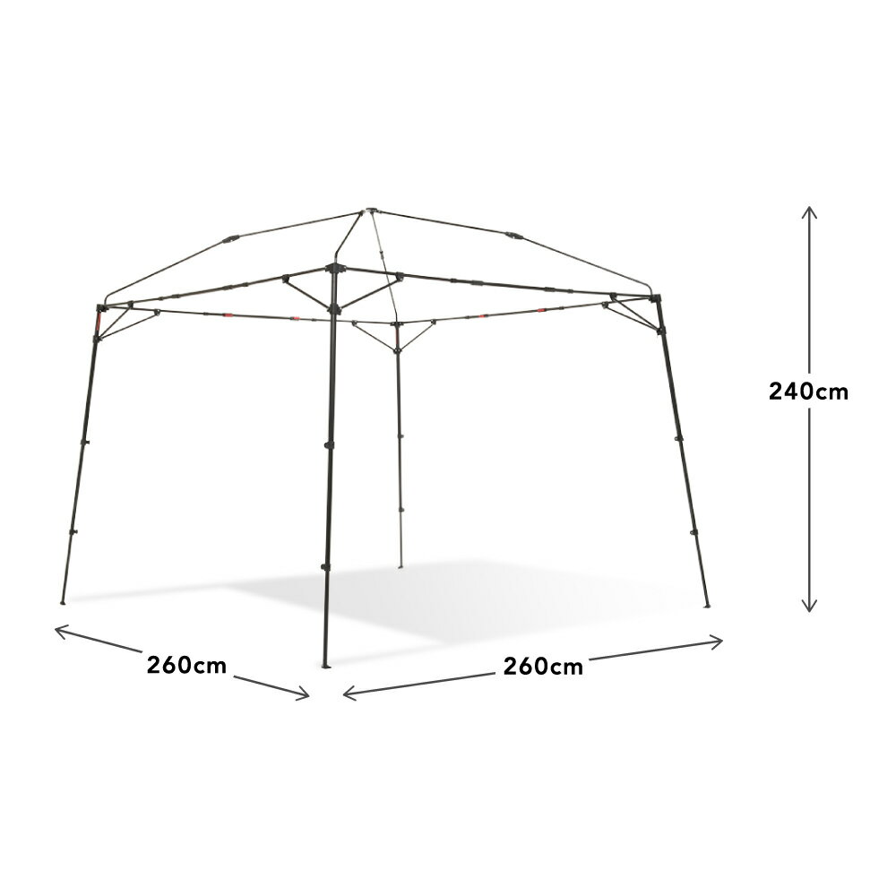 【有名メーカー製造工場】 カンタンタープ260キャンプカスタムフレーム 天幕別売 KTFM260-BK 収納バッグ付き タープテント フレーム 2.6m サイズ 組み立てカンタン タープ 【通算300万張り生産】 キャンプに!アウトドアに!イベントに!通販格安セール情報 楽天 通販