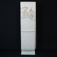 新品仕立上品夏物絽の付下げ訪問着と袋帯、帯揚げ、帯〆の4点セット短冊に野辺花模様裄長サイズ★送料無料(FreeshippinngonlyinJapan)【リサイクルきもの・リサイクル着物・アンティーク着物