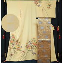 【ポイント10倍★4/29-5/6】 【超希少品 特選 逸品】 大彦 野口彦太郎 謹製 訪問着と龍村晋 作 未使用品 全通袋帯 「傅匠名錦」の2点セット 牡丹笹...