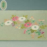 本加賀友禅押田正義名古屋帯未使用品鴛鴦模様お太鼓柄【送料無料中古】【本加賀加賀友禅友禅ちりめん正絹名古屋帯九寸名古屋帯リサイクル名古屋帯帯仕立て上がりリサイクル名古屋帯リサイクル着物カジュアル】
