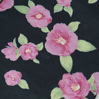 新品プレタ浴衣・浴衣帯・下駄・麻の巾着袋4点セット+レース帯板プレゼント椿模様綿フリーサイズ浴衣セット【送料無料】【浴衣ゆかた浴衣レディースセットレトロ女性女大人浴衣コスプレ寝巻き花火大会夏イベント催事発表会お祭り単衣など】