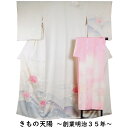 【ポイント10倍! 11/1-3】 付下げ訪問着・長襦袢 2点 セット 入山に牡丹、梅模様 Lサイズ 【訪問着 中古 訪問着 セット 中古 リサイクル着物 付下げ 正絹 着物 訪問着 購入 販売 】