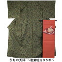 着物セット 紬・八寸名古屋帯 2点 セット 唐花・更紗模様 Sサイズ 紬 【紬 中古 紬 着物 tsumugi 紬 リサイクル着物 中古 正絹 リユース 紬 紬着物 リサイクル着物 】