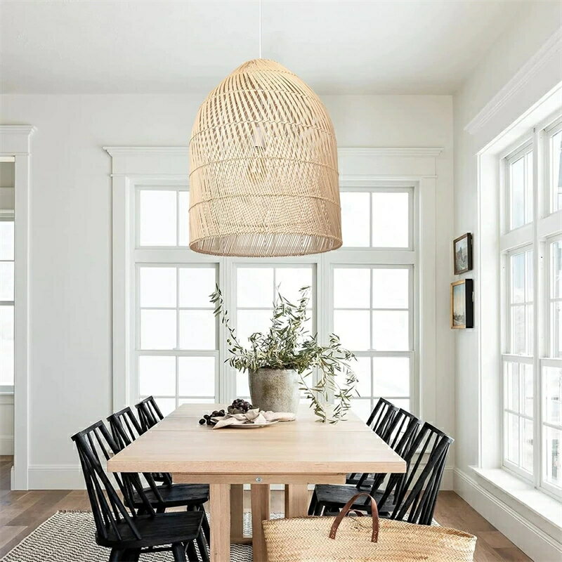 【レビュー特典付】【5年保証】ペンダントライト ラタン 籐 和風 和室 籐編み ダイニング おしゃれ 1灯 口金E26 LED対応 モダン シンプル デザイン 照明 天井照明 シェードランプ ライト 玄関 リビング 寝室 洗面所 居間用 キッチン 引掛けシーリング 送料無料