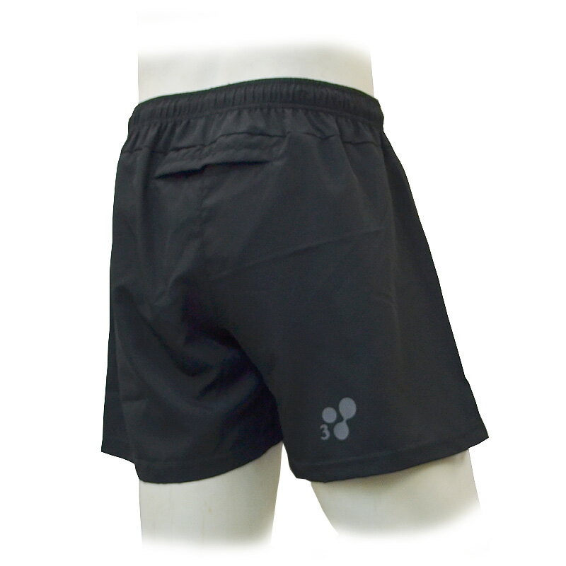 【DOUBLE3 ダブルスリー】 DW2610 メンズ ランニングパンツ 5インチ 両サイドポケット バックポケット ドローコード付き ランパン ランニング ショートパンツ ハーフパンツ ランパン 部活 ポーツ用パンツ テニス サッカー 送料無料 ブラック 黒 シンプル 父の日通販 サッカー 用品 セール