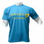 【DOUBLE3(ダブルスリー / ダブル3)】 メンズ (Men's) DW-3210 BL/YE 半袖 T-シャツ ターコイズ/イエロー ロゴ入り (DW3210-BLYE) 【10P03Dec16】 【 スポーツウェア 】