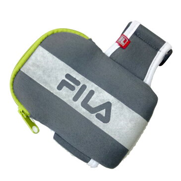 FILA(フィラ) ランニング アームポーチ #444359 色:グレー ☆レディース メンズ 兼用【スマホケース / 軽量ポーチ / ランニングポーチ / アームバン / スポーツ】