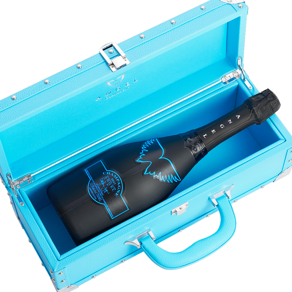 エンジェル シャンパン ヘイロー ブルー NV 750ml HALO Blue BOX 専用箱入り シャンパン シャンパーニュ 光るボトル ボックス入 teppajapan-10000476 てっぱJAPAN サンプル画像3