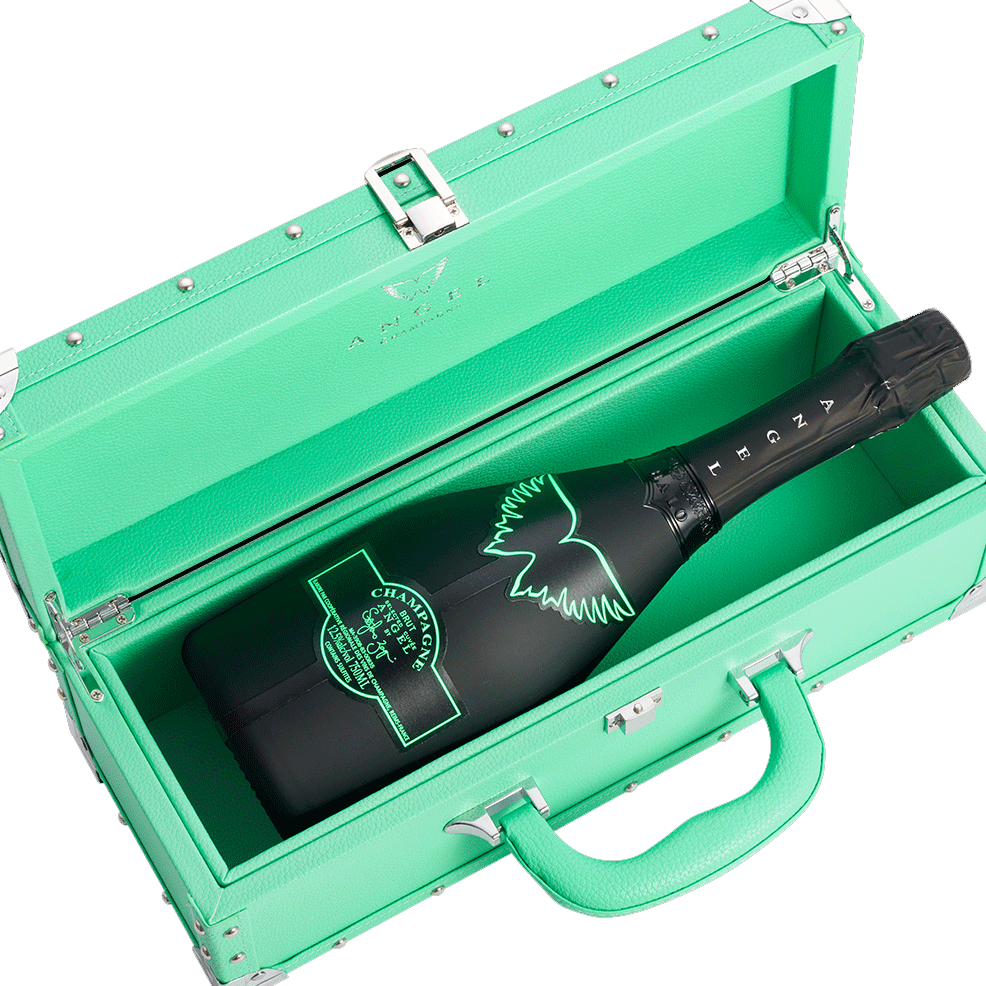 エンジェル シャンパン ヘイロー グリーン 緑 NV 750ml HALO Green BOX 専用箱入り シャンパン シャンパーニュ 光るボトル ボックス入 旧ラベル teppajapan-10000477 てっぱJAPAN サンプル画像3