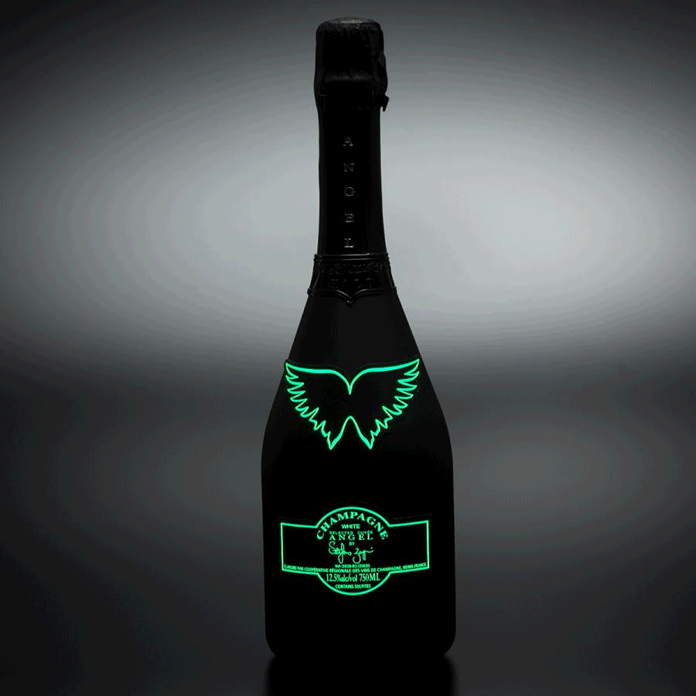 エンジェル シャンパン ヘイロー グリーン 緑 NV 750ml HALO Green BOX 専用箱入り シャンパン シャンパーニュ 光るボトル ボックス入 旧ラベル teppajapan-10000477 てっぱJAPAN サンプル画像2