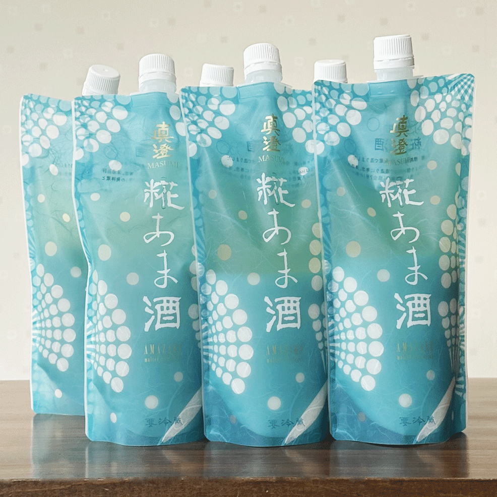 真澄 甘酒 糀あま酒 ぷれーん 500g × 12個 1箱 米こうじ 国産米 酒造の甘酒 宮坂醸造 スタンドパウチ 長野県＜クール発送＞ 3