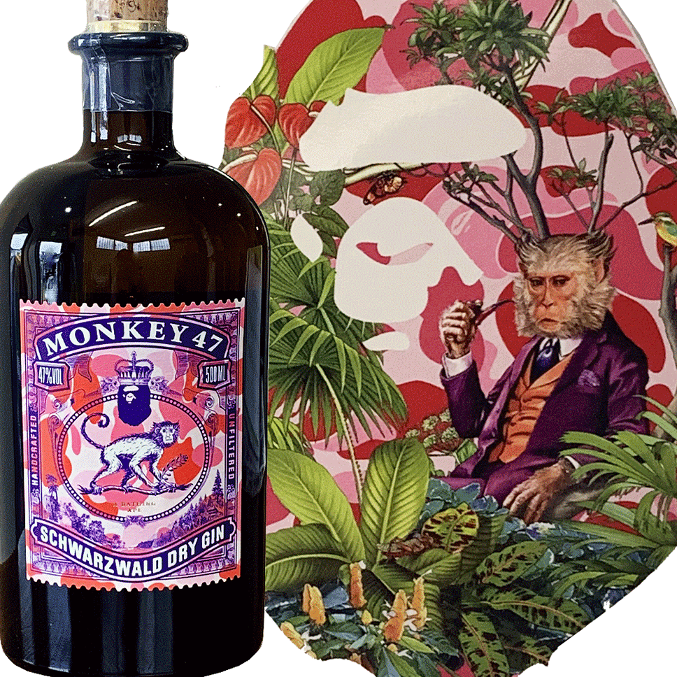 モンキー47 アベイシングエイプエディション 500ml クラフトジン カモフラージュ柄 ジン MONKEY 47　A BATHING APE エイプ コラボ ドライ・ジン BAPE 限定品