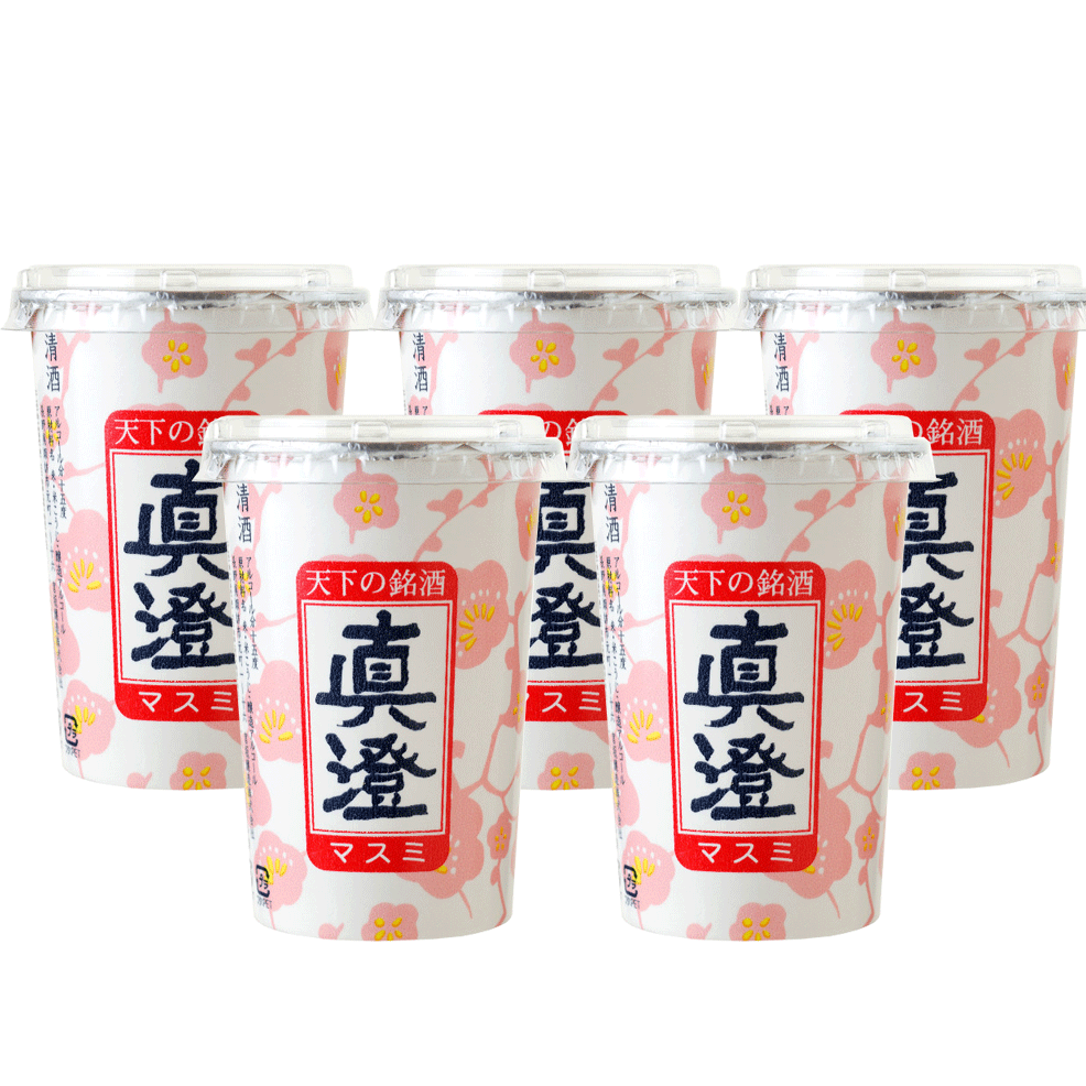 ＜ 長野県のお酒キャンペーン ＞ 送料無料 真澄 日本酒 カップ酒 銀撰 パールライトカップ 180ml × 5本 宮坂醸造 ますみ 長野県 地酒 カップ コップ酒 飲みきりサイズのサムネイル