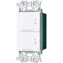 ● Panasonic ADVANCE (アドバンス)シリーズ リンクプラス 埋込ダブルスイッチ (2線式・親器・受信器・3路配線対応型・2回路) (ハンドルタイプ) マットホワイト WTY2202W パナソニック