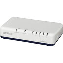 ●【マラソン期間PT2倍】 BUFFALO 5ポートスイッチングハブ LSW6-GT-5EP/WH ホワイト バッファロー(2)
