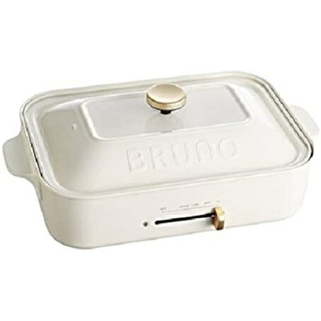 【12日〜 16日！クーポン配布中】● BRUNO コンパクトホットプレート ホワイト 平面 たこ焼き プレート セット BOE021-WHのサムネイル