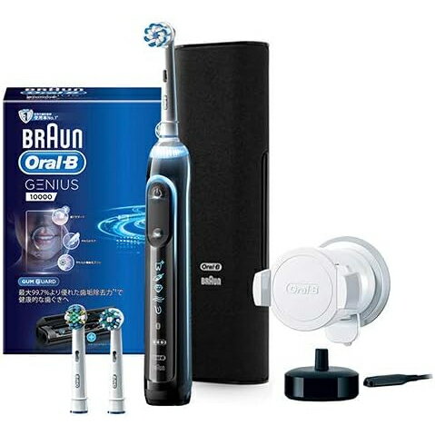 ブラウン ●【スーパーセール PT2倍】 正規品 BRAUN ブラウン 電動歯ブラシ 「ジーニアス10000」 D7015366XCMBK ブラック