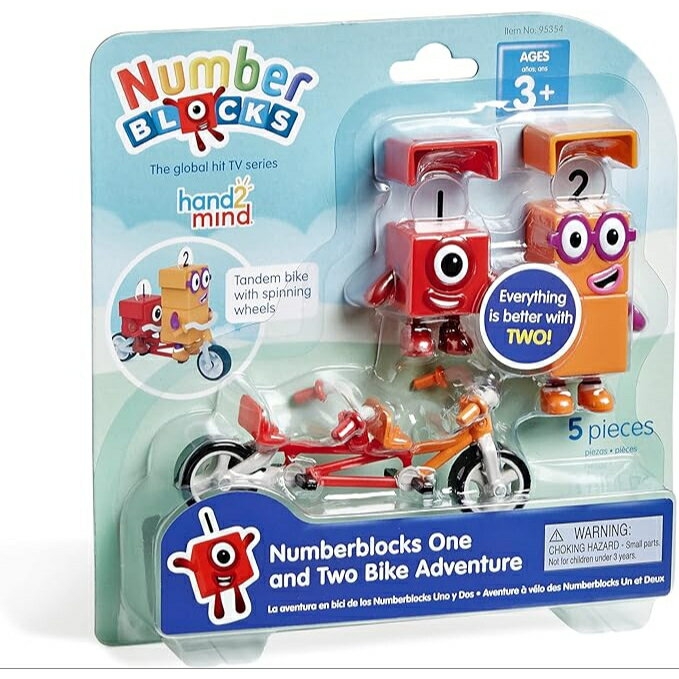 【本日限定PT2倍】 正規品 ラーニング リソーシズ Learning Resources Numberblocks One and Two Bike Adventure ナンバーブロックス キャラクター フィギュア 自転車付き 5ピース入り95354