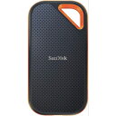 ●【マラソン期間PT2倍】 SanDisk SSD 外付け 2TB USB 3.2 Gen 2x2 最大2000MB/秒 防滴防塵 SDSSDE81-2T00-GH25 エクストリームプロ ポータブルSSD V2 エコパッケージ サンディスク