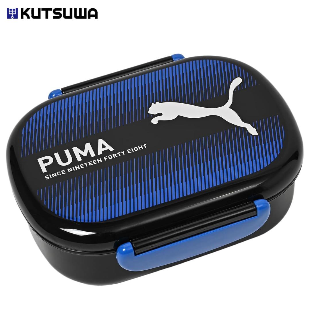 ● クツワ Kutsuwa PUMA 丸型密封 弁当箱 360ml PM473 ランチボックス 給食 お弁当 ランチ 弁当 キッズ 子供 かっこいい 日本製 正規販売店 ギフト プレゼント