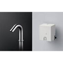 ●【セット商品】TOTO 水栓金具【TLE28SS2W】(TLE03705JA+TLE28002J) アクアオート 台付自動水栓 Aタイプ 発電タイプ サーモス...