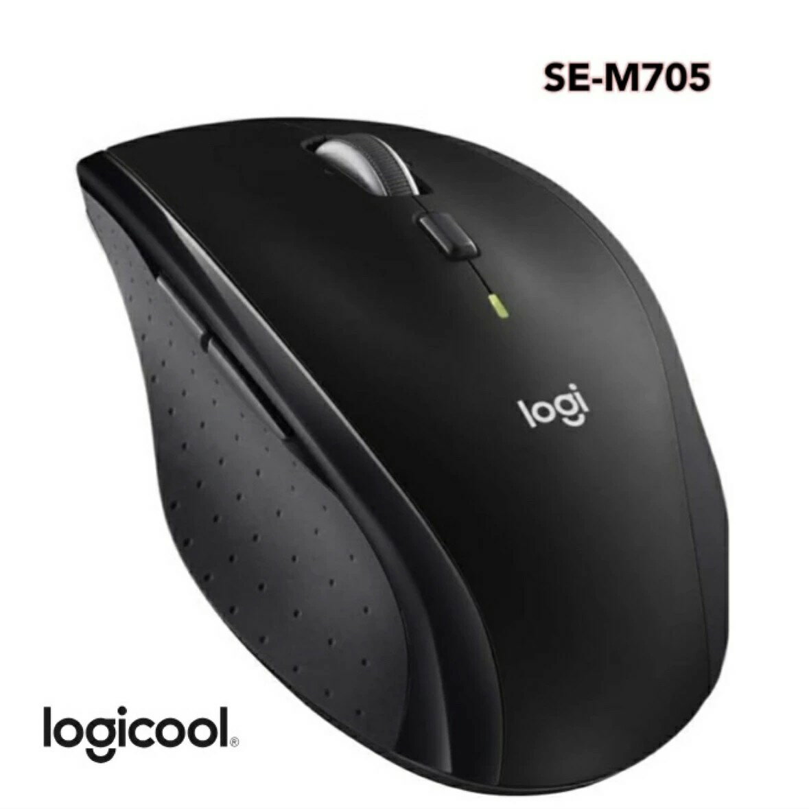 ● logicool ワイヤレスマウス SE-M705 無線 Unifying 7ボタン 高速スクロール ブラック