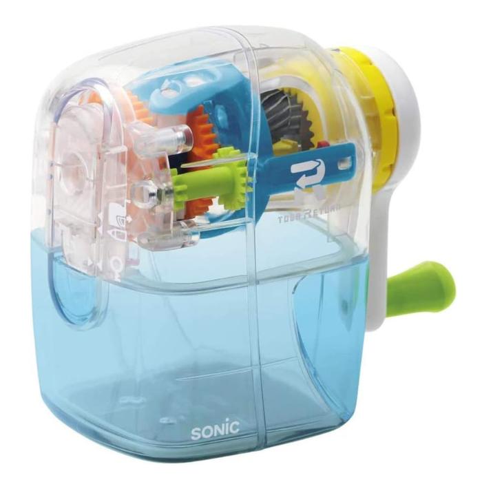 ●【マラソン期間PT2倍】 ソニック トガリターン 手動鉛筆削り 手動 透明 スケルトン EK-4297-T えんぴつ削り 小学生 男子 女子 男の子 女の子 ...