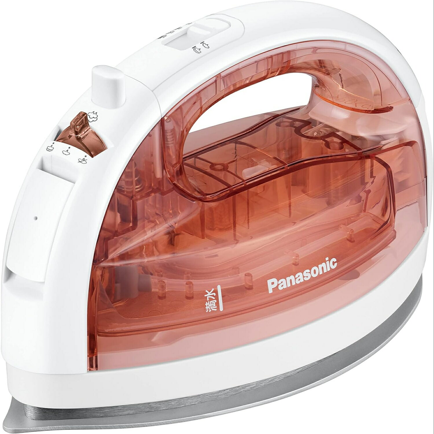 ●《アウトレット品!》パナソニック コードレススチームWヘッドアイロン ピンクベージュ NI-WL407-P