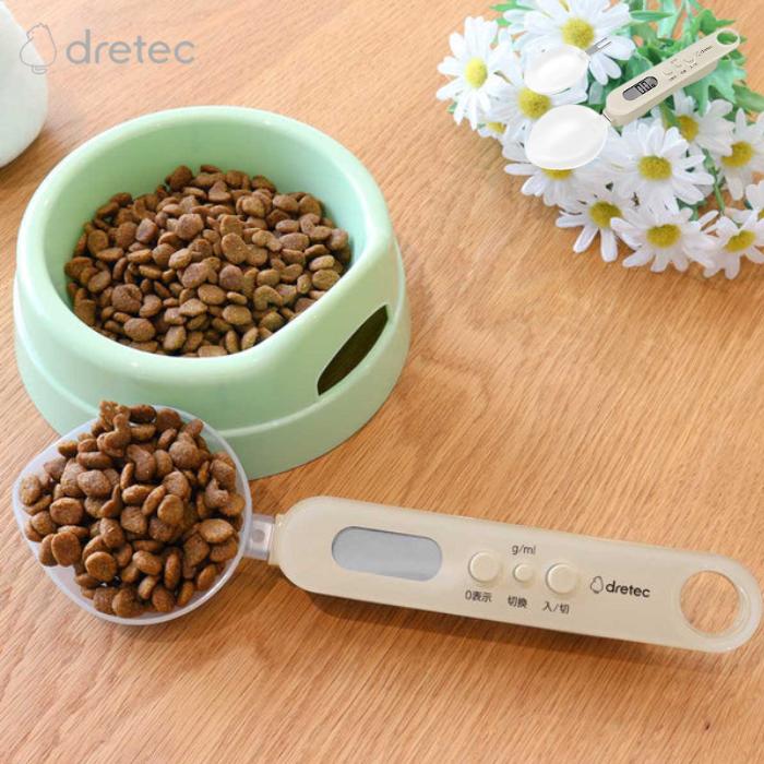 ● dretec ドリテック スプーンスケール デジタル 計量スプーンPS-400GN ペット 犬 猫 はかり キッチン..
