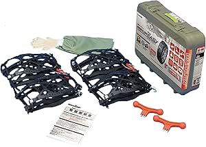 ● Carmate 非金属タイヤチェーン バイアスロン・クイックイージー QE2L ブラック JASAA認定 カーメイト