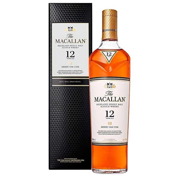 マッカラン12年　シェリーオーク　正規品 40度 700ml 　マッカラン シェリーカスク　Macallan 12 Year Old Sherry