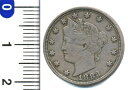 アメリカ　5セント（リバティ）ニッケル　1883　VF