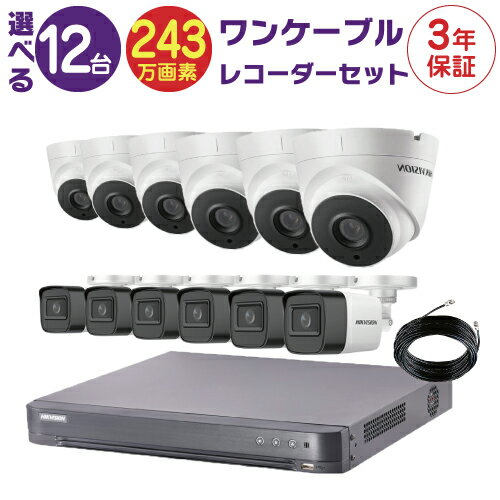 防犯カメラ 監視カメラ 12台 屋外用 屋内用 から選択 防
