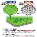 シンエイテクノ ダイヤストップマット 消臭とすべり止めの二重構造マットグリーン色Mサイズ (DSM/M) 3