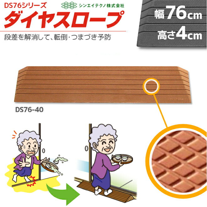 室内用 置くだけ ダイヤスロープ DS76-40 幅76cm/段差4cm用
