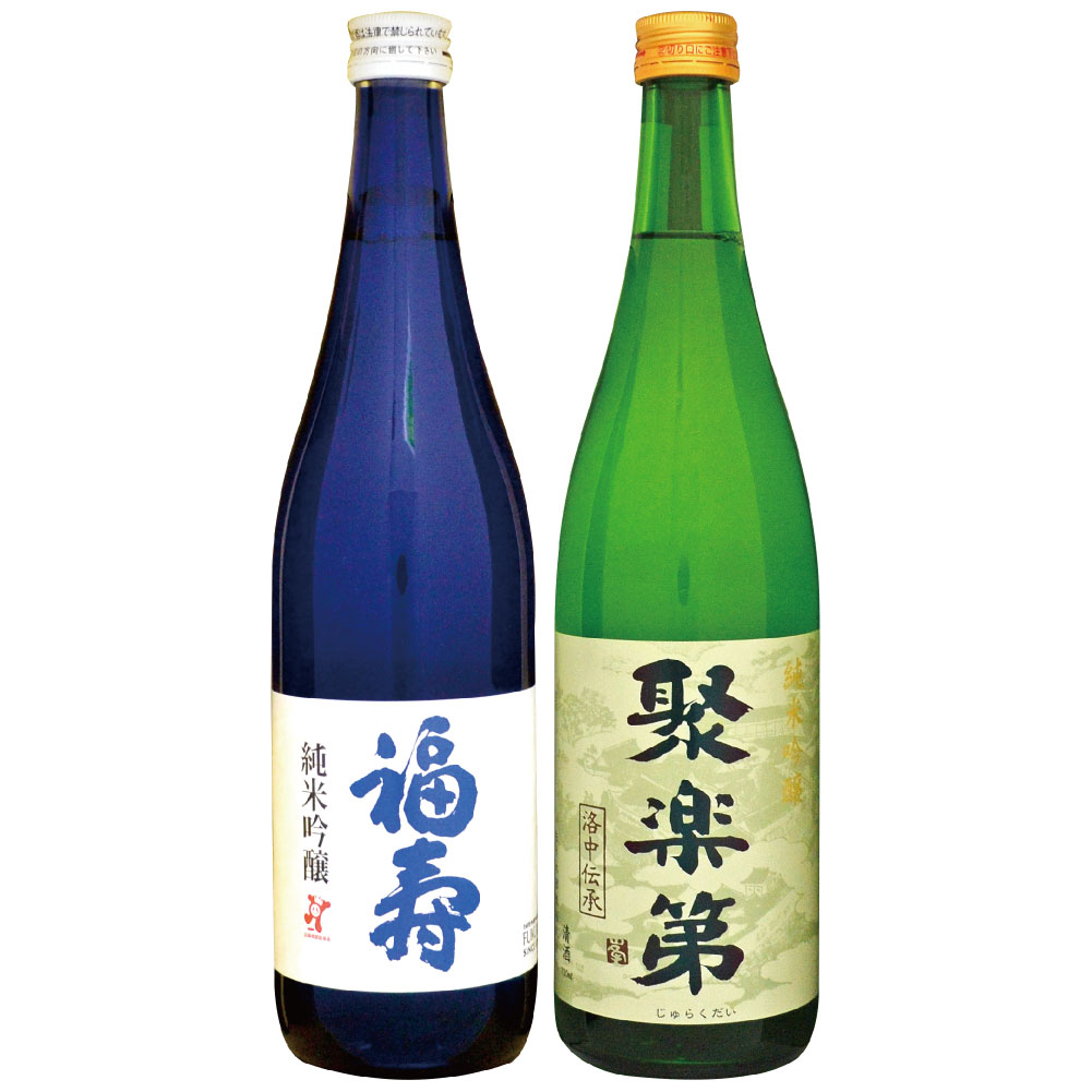 母の日 プレゼント 純米吟醸 飲み比べ 2本ギフトセット 福寿(ノーベル賞晩餐会酒) ＆ 聚楽第 お ...