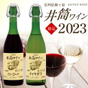 【 今季最終入荷分、順次発送中 】【限定品・新酒】赤・白 2本セット 長野県塩尻 井筒ワイン新酒 生ワイン 2023 無添加生ワイン 生ぶどう酒 720ml 毎年好評◆日本ワイン 国産ワイン 紅白セット◆要冷蔵品（1梱包3セット迄）