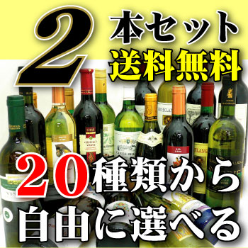 世界のワイン20種類から選べる☆2本 選んでも良し!!おまかせでもOK!! ◆送料無料対象外地域有※マルキ・ドゥ・ベランシェル(白)は終売の為、同タイプのバロン・ディスティニー(白)に変更となります。