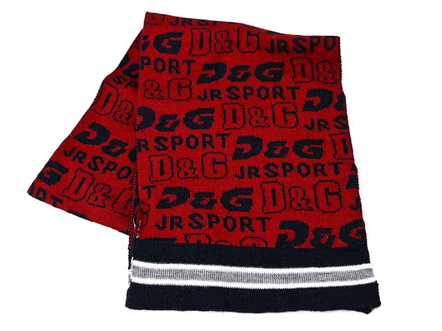 ブランド：[DOLCE&GABBANA ドルチェ＆ガッバーナ]商品名：【送料無料対象外】D&G JUNIOR Jr ディー＆ジー ジュニア ニットマフラー LB2021 OL82H R0046 レッド×ネイビー 2U(S) 6U(M) 8U(L)サイズ 全面ロゴ ジュニアサイズ 子供用 大人着用可能ジャンル：キッズ・ベビー・マタニティ &gt; ジュニア &gt; 子供服・洋品（帽子・水着・アクセサリー） &gt; アクセサリー・髪飾り・サスペンダー・ネクタイ &gt; マフラー【※ご注意！こちらの商品は送料無料対象外となりますので予めご了承申し上げます。送料無料商品と同梱の場合は送料無料となります。（沖縄、北海道、その他離島除きます。】多少の汚れ、ほつれ、小傷等ある場合がございますが格安での販売になりますので予めご了承申し上げます。D&Gのジュニアラインの商品です。全面ロゴがポイントのマフラーです☆彡他のお子様と差をつけてくれるアイテム！帽子、手袋とお揃いでおすすめです。日本では、取り扱っている店が少ないブランド【D&GJUNIOR】は、エレガントでゴージャスな服作りをコンセプトにしています☆ブランドD&G JUNIOR商品名ニットマフラー LB2021 OL82H R0046 レッド×ネイビー 2U(S) 6U(M) 8U(L)サイズ 全面ロゴ ジュニアサイズ 子供用 大人着用可能サイズ平置きサイズ約: 6Uサイズ:W15.5cm×H90cm 2Uサイズ(S):W18cm×H106c 伸縮性がある商品の為、多少サイズに誤差がございます。 カラーレッド×ネイビー素材50%アクリル 50%ウール仕様マフラー付属品なし備考サイズは約になります。モニターによってお色が多少異なる場合がございます。また店頭販売等同時販売を行っておりますので在庫管理には十分配慮を行っておりますがご注文完了後に在庫切れでキャンセルとなる場合もございますが予めご了承申し上げます。ギフト対応