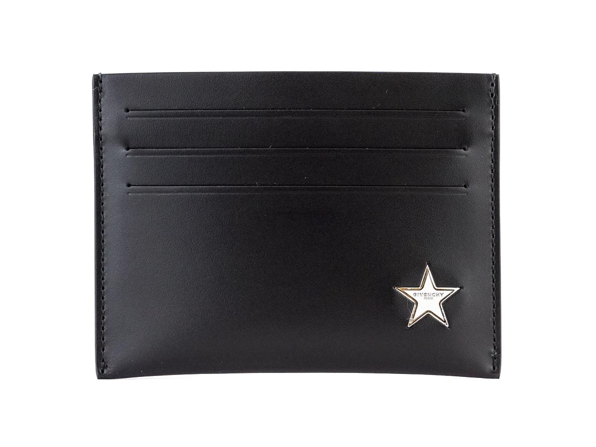 GIVENCHY ジバンシィ ジバンシー カードケース BK06000 275 メンズ 男性 メタリックスター カードホルダー 001 BLACK ブラック